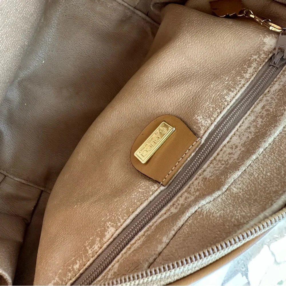 Vintage Gucci Monogram Supreme Web Cream Crossbody Shoulder Bowling Bag - Picture 4 of 4